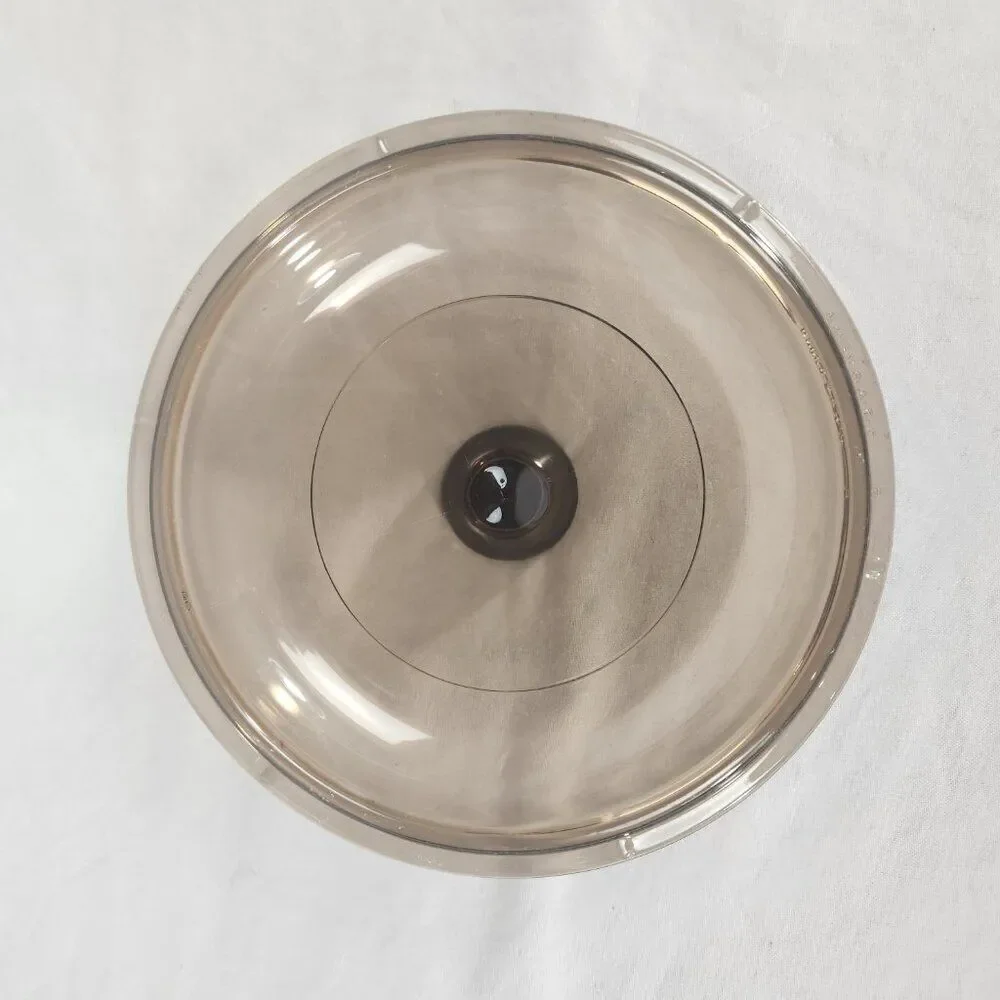 Pyrex Corning Ware Visions V-1-C Brown Amber Glass Replacement Lid 6 3/8